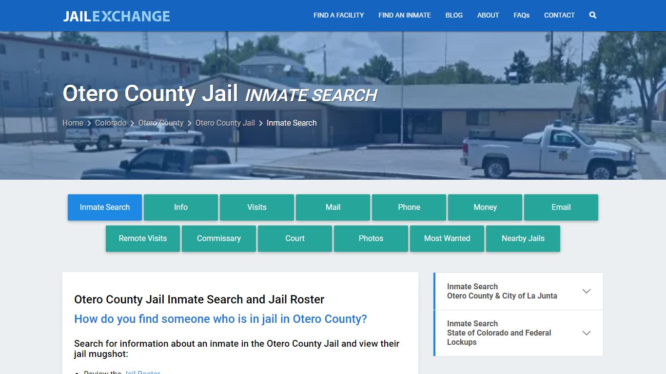 Inmate Search: Roster & Mugshots - Otero County Jail, CO