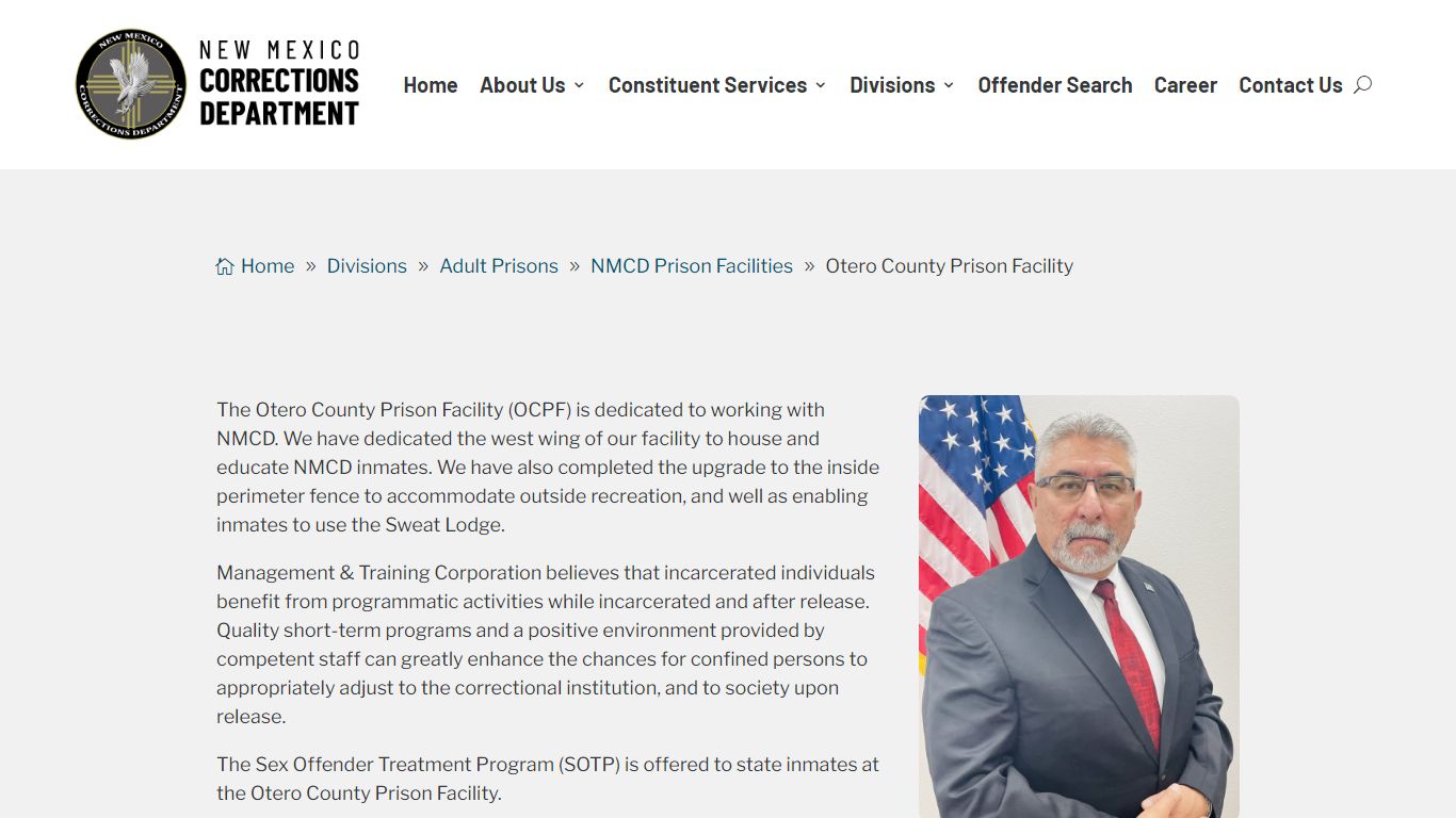 Otero County Prison Facility | NM Corrections Department